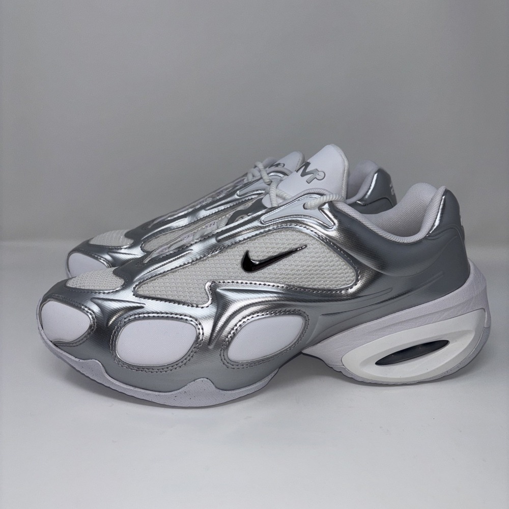 Nike Air Max Muse White Metallic Silver Sneaker FV1920-100 Women's Size 10